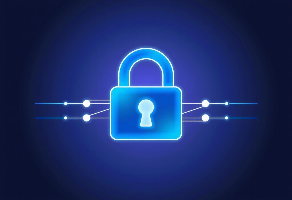 Digital privacy lock icon